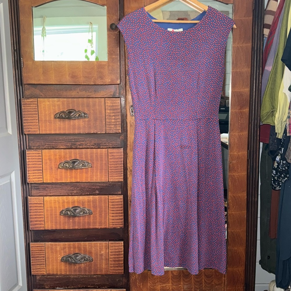 Boden Marina Midi Jersey Floral Dress